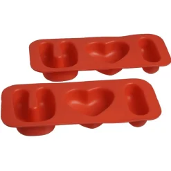 Moule patisserie en silicone forme coeur Love U x2