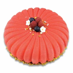 Moule rond strié 3D silicone vert