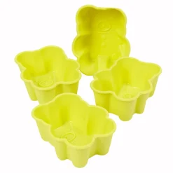 Moule silicone ourson vert anis x4