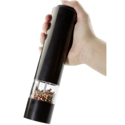 Moulin électrique sel poivre noir et blanc x2