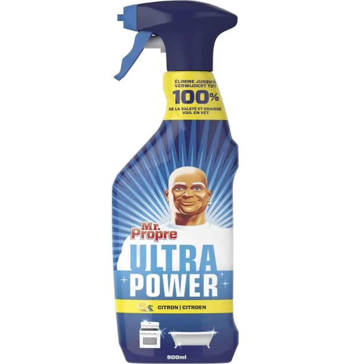 Mr propre Ultra pistolet dégraissant nettoyant multiusage citron 500ml