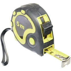 Mètre noir et jaune 5 m