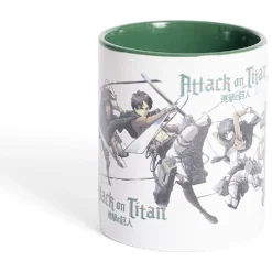 Mug Attaque des Titans vert et blanc 315ml