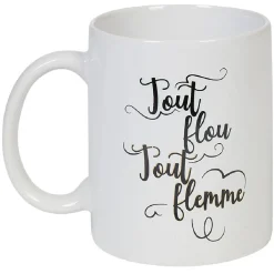 Mug avec inscription flemme 2 modèles
