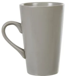 Mug conique en porcelaine gris clair
