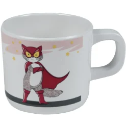 Mug céramique motif chat rose