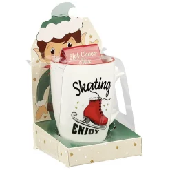 Mug de Noël en céramique avec préparation chocolat