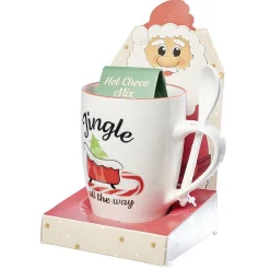 Mug de Noël en céramique avec préparation chocolat