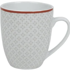 Mug design oreige bord orange et motifs gris