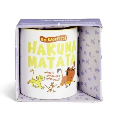 Mug Disney Le Roi Lion Hakuna Matata blanc et jaune 315ml
