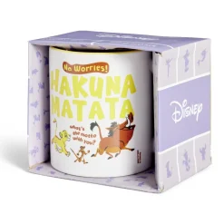 Mug Disney Le Roi Lion Hakuna Matata blanc et jaune 315ml