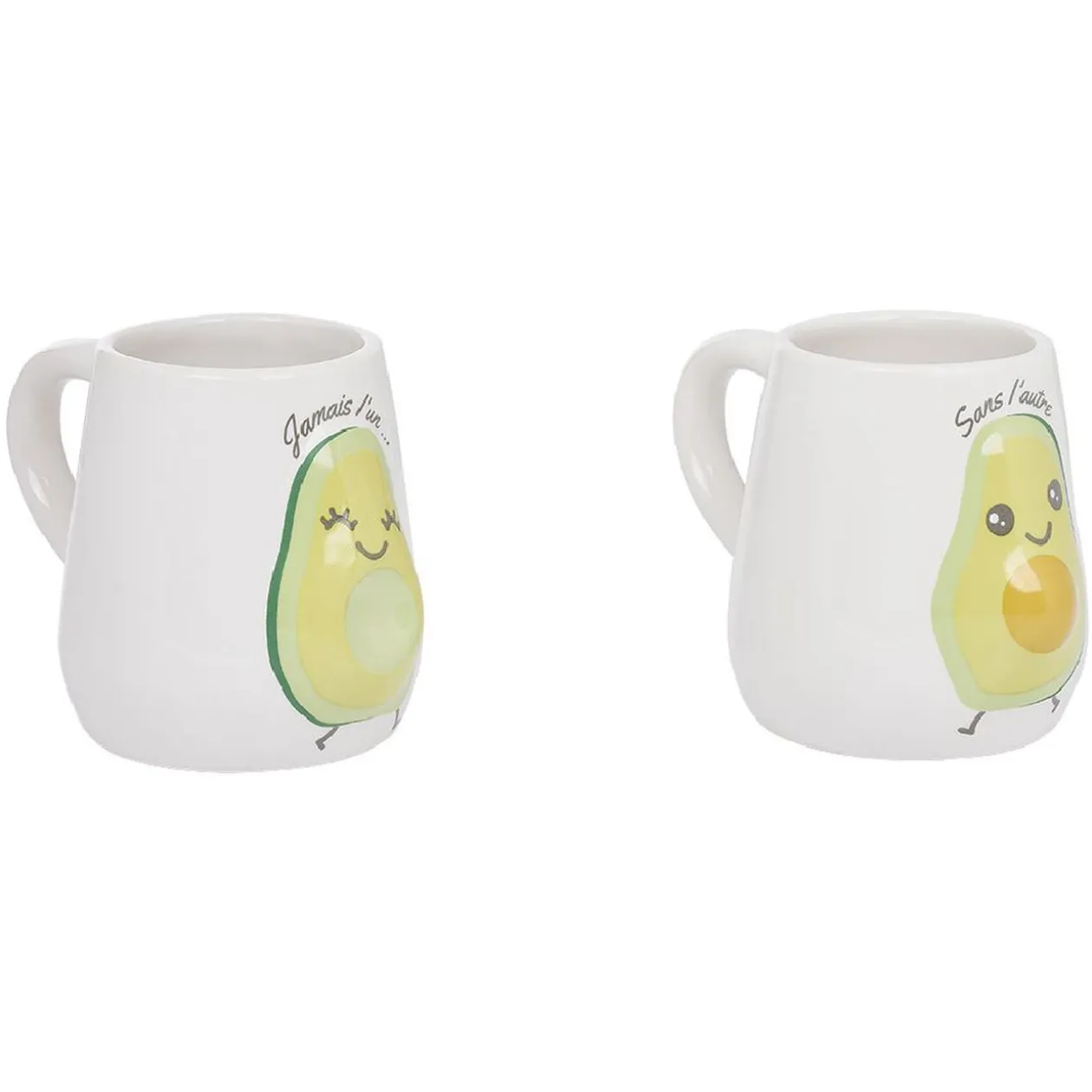 Mug duo avocat x2 Jamais l'un sans l'autre