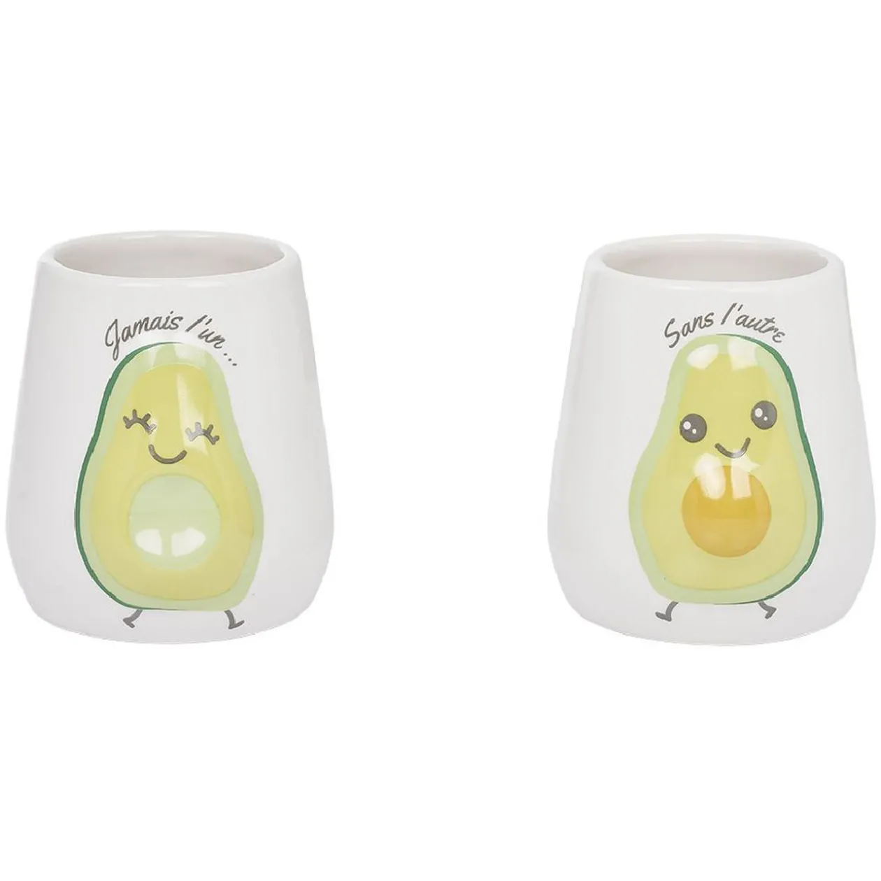 Mug duo avocat x2 Jamais l'un sans l'autre
