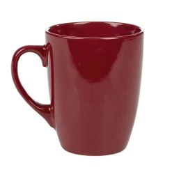 Mug en faïence 31 cl uni rouge brillant