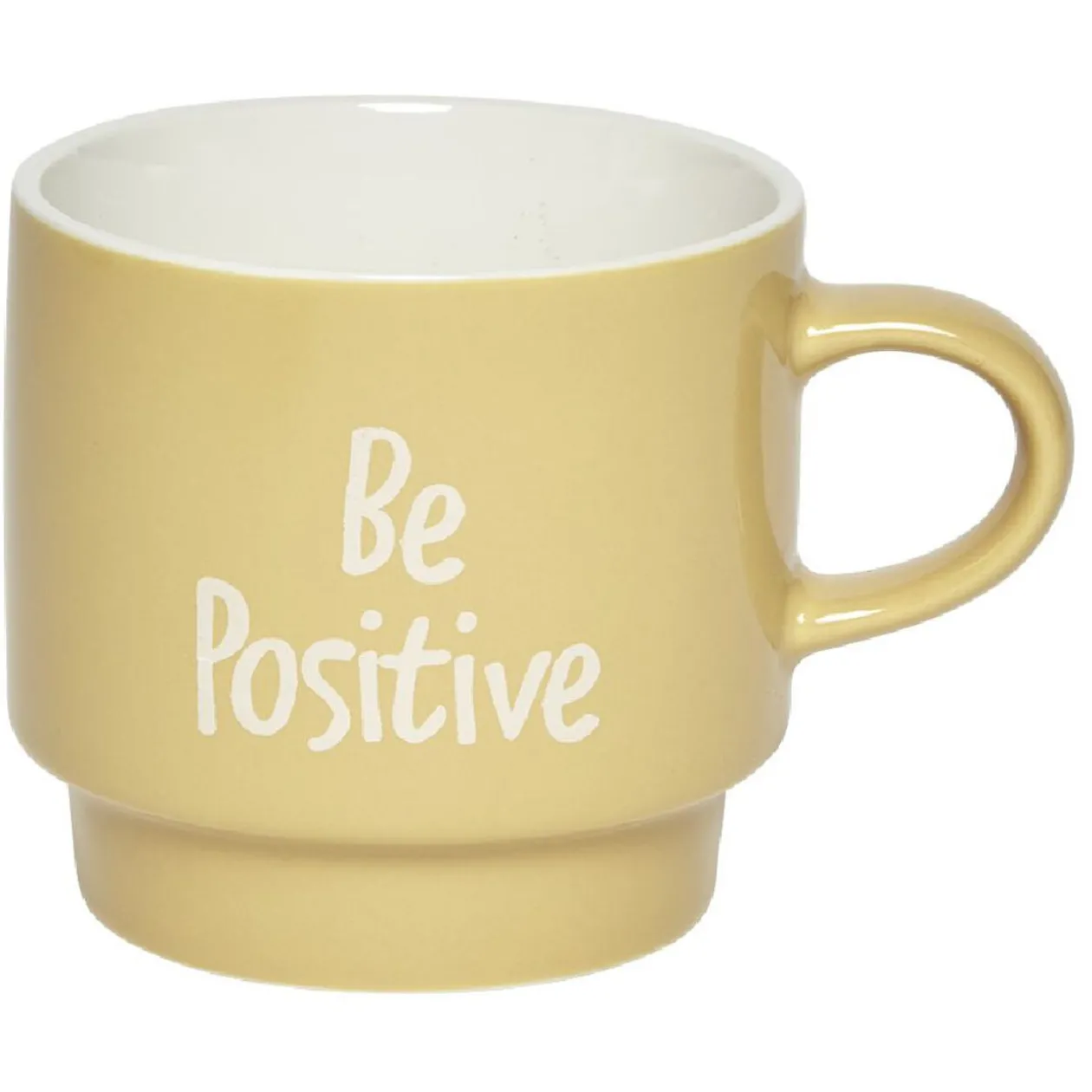 Mug en faïence avec support en métal x4