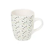Mug en porcelaine motif triangle multicolore 33 cl