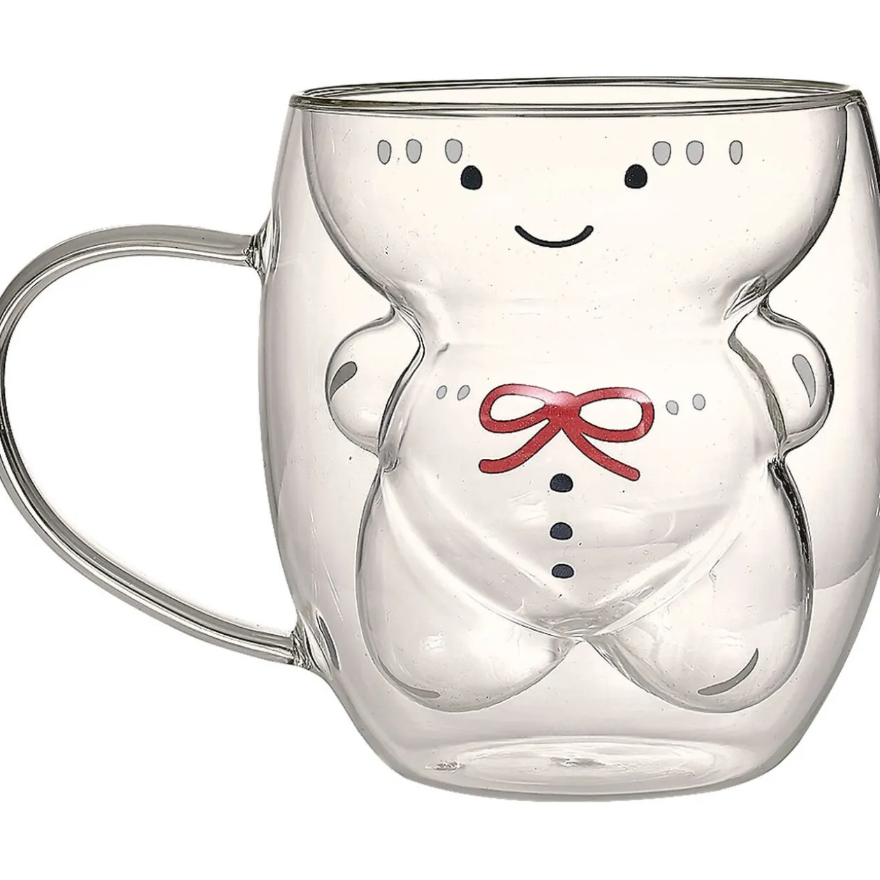 Mug en verre à double paroi décor personnage 300 ml