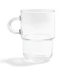 Mug en verre transparent Cozy empilable 36cl