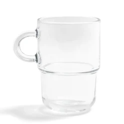 Mug en verre transparent Cozy empilable 36cl