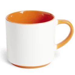 Mug grès bicolore 800mL Ø8,8xH13,5cm