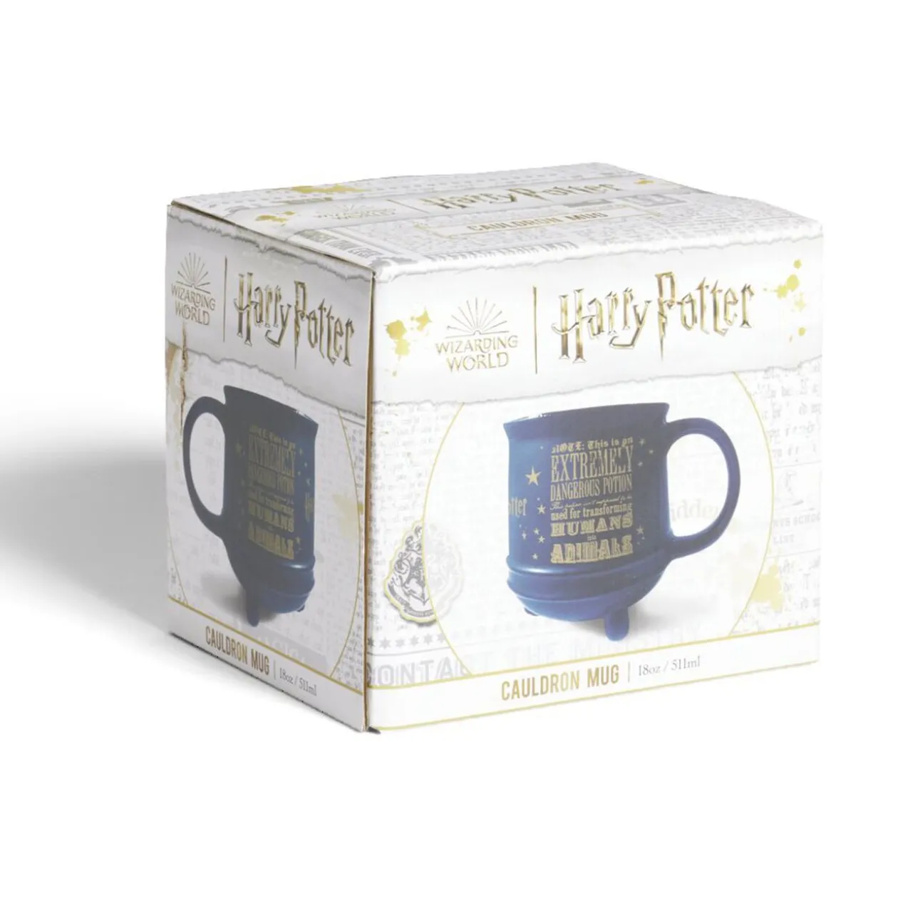 Mug Harry Potter chaudron bleu et doré 511ml