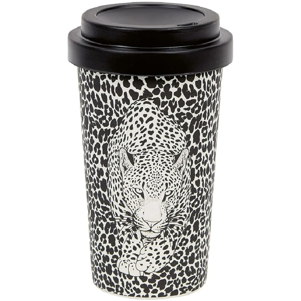 Mug imprimé avec couvercle uni 400 ml