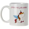 Mug imprimé humour licorne ou princesse