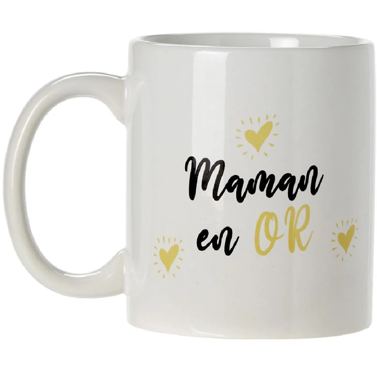 Mug imprimé Papa ou Maman en or