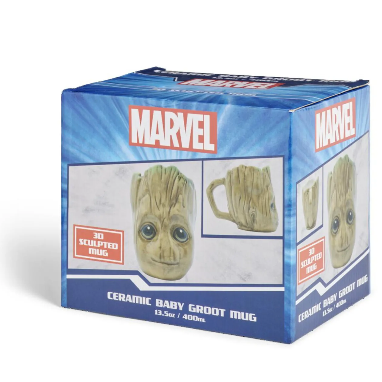 Mug Marvel Groot bébé 3D marron 400ml