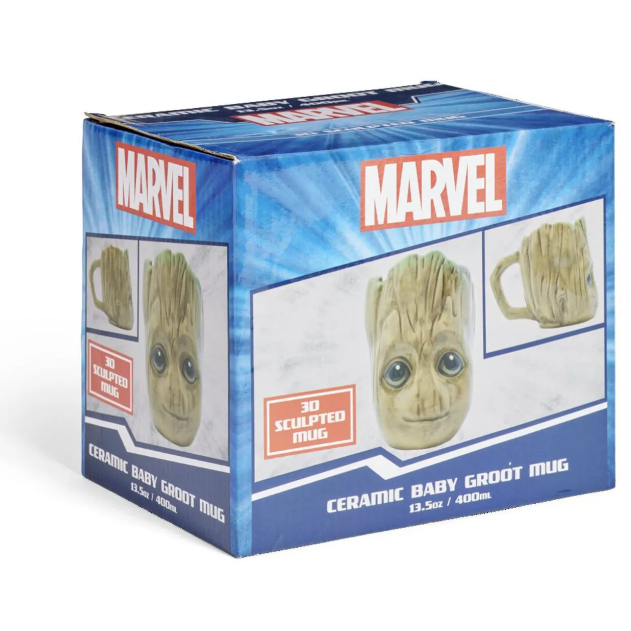 Mug Marvel Groot bébé 3D marron 400ml