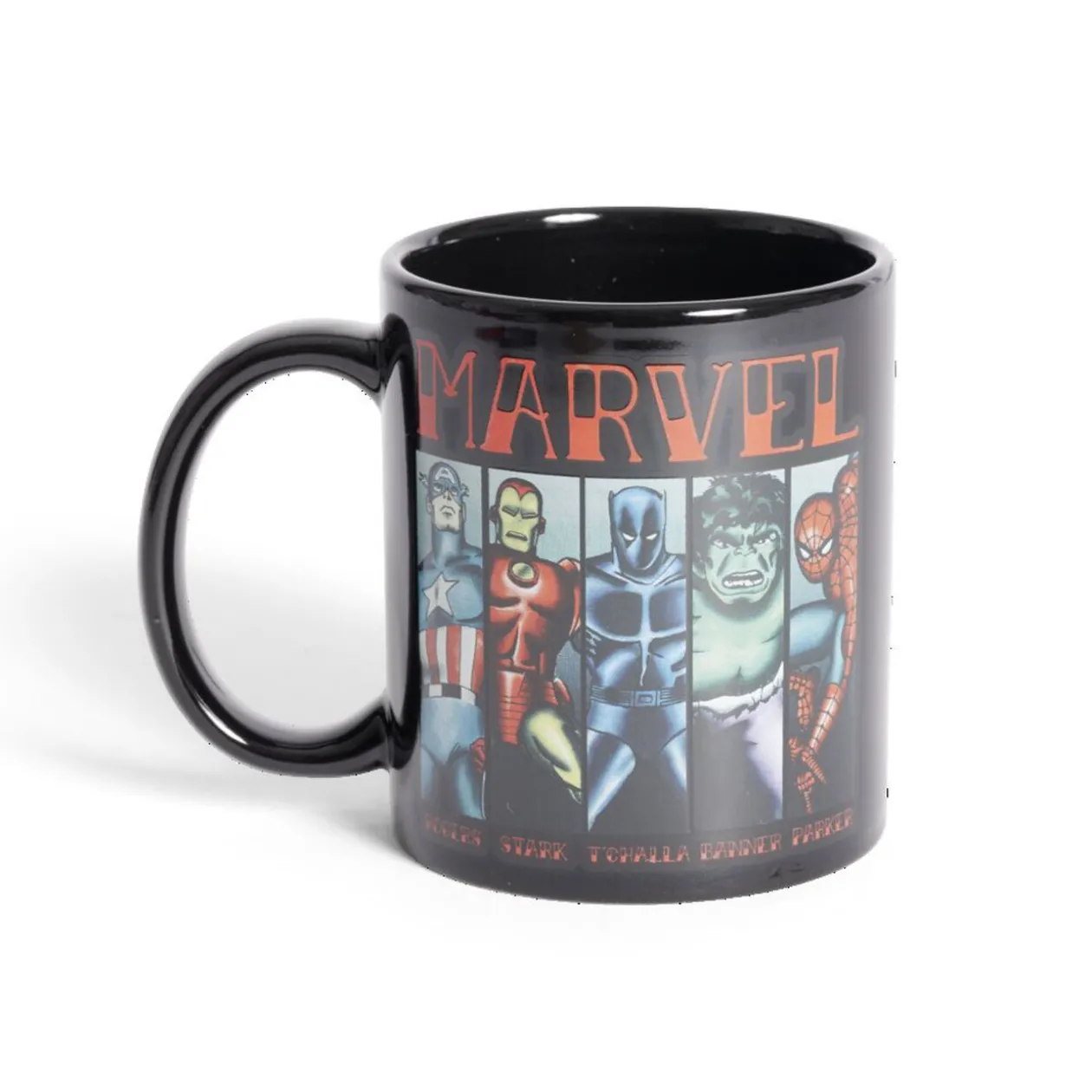 Mug Marvel personnages emblématiques noir et rouge 315ml