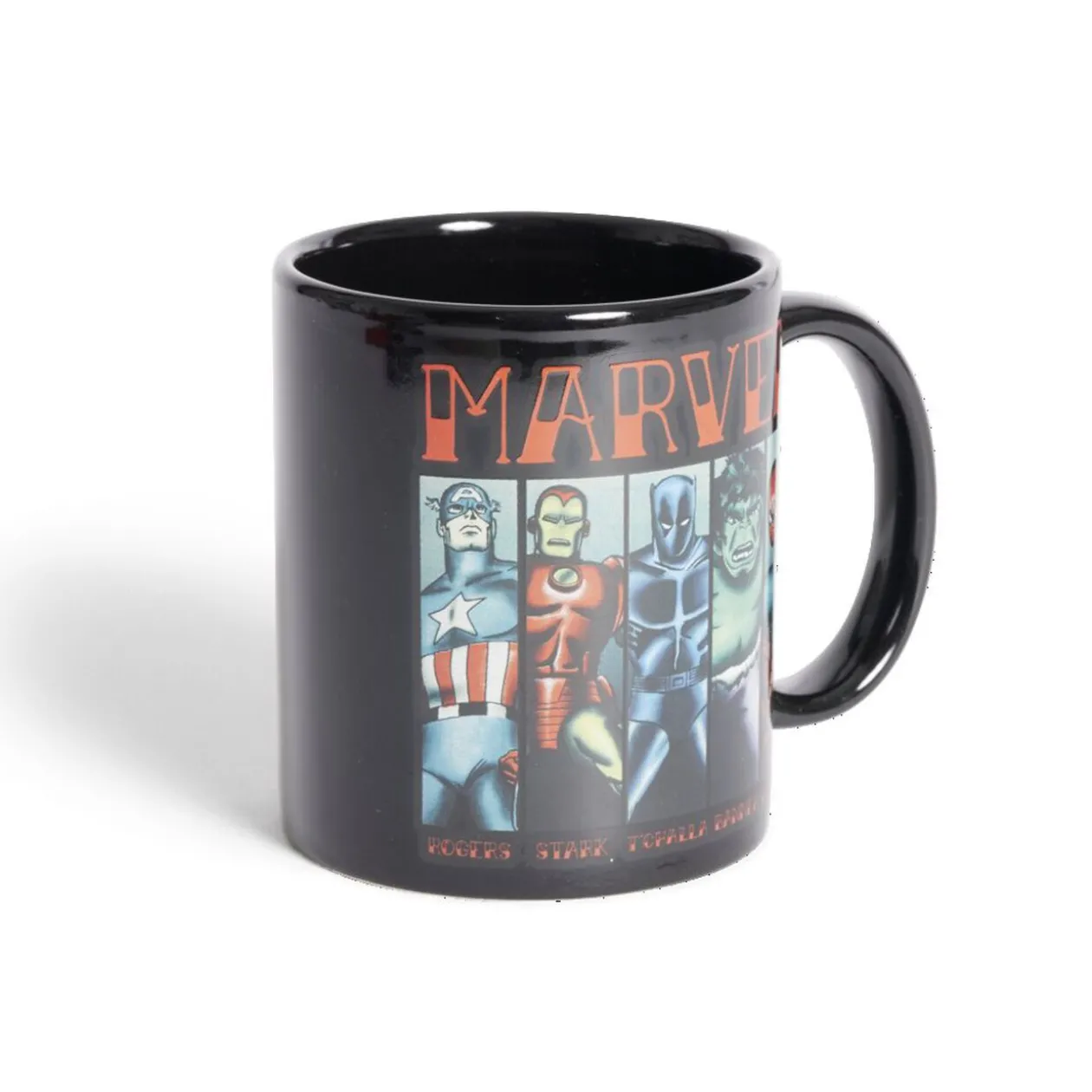 Mug Marvel personnages emblématiques noir et rouge 315ml