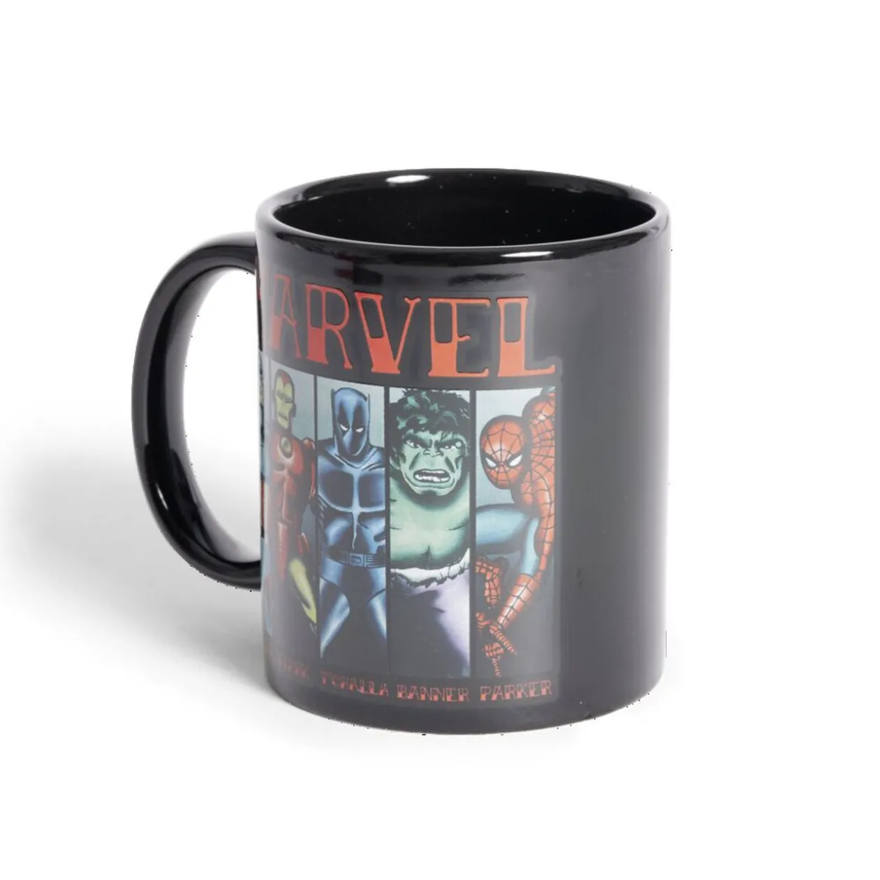 Mug Marvel personnages emblématiques noir et rouge 315ml