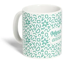 Mug Merci pour cette année céramique Ø8xH10cm 4 modèles