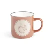 Mug motif écureuil en faïence marron 320ml