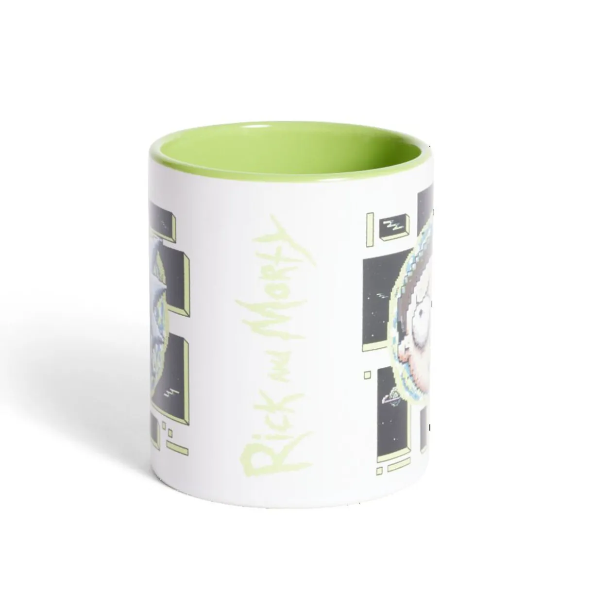 Mug Rick et Morty blanc et vert clair 315ml