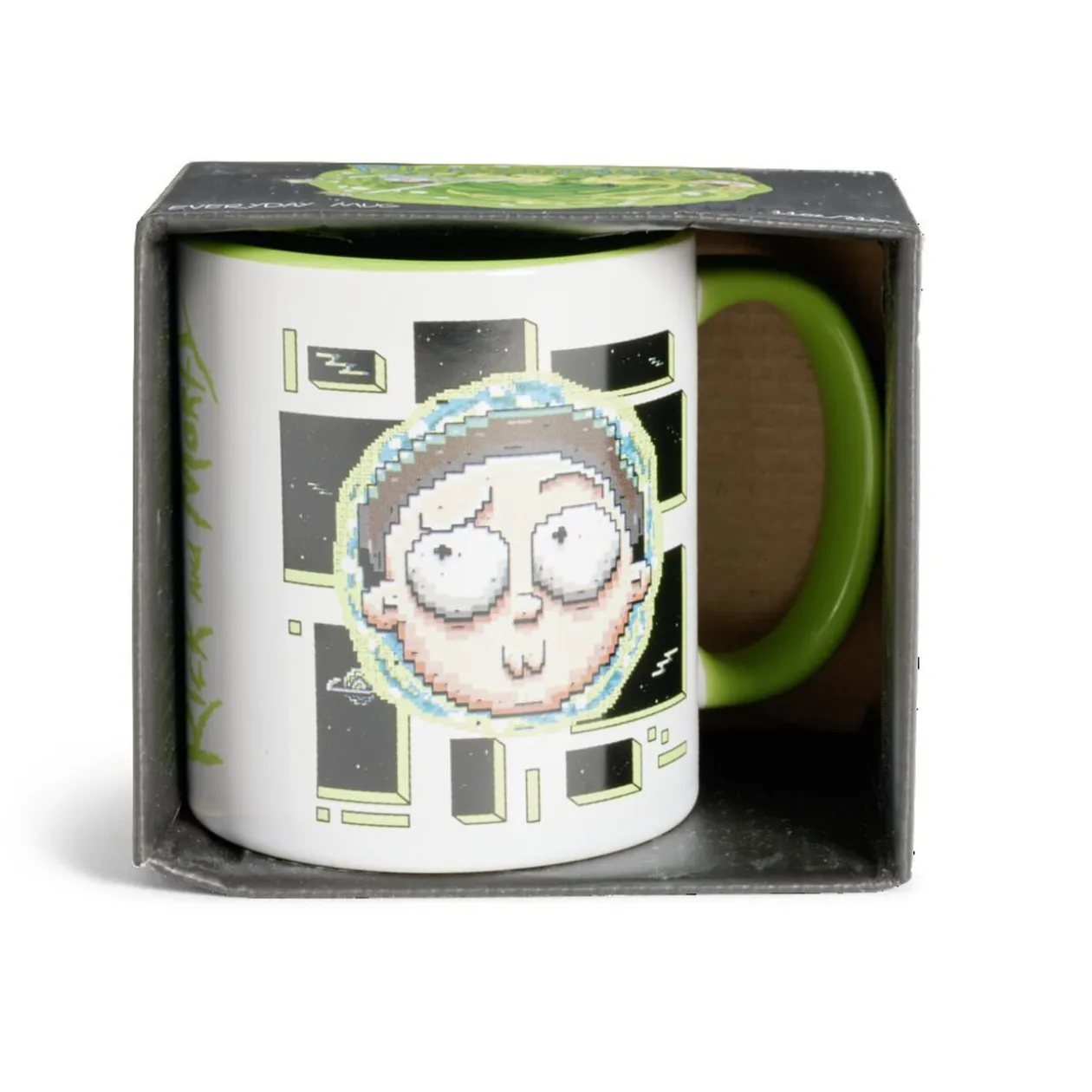 Mug Rick et Morty blanc et vert clair 315ml