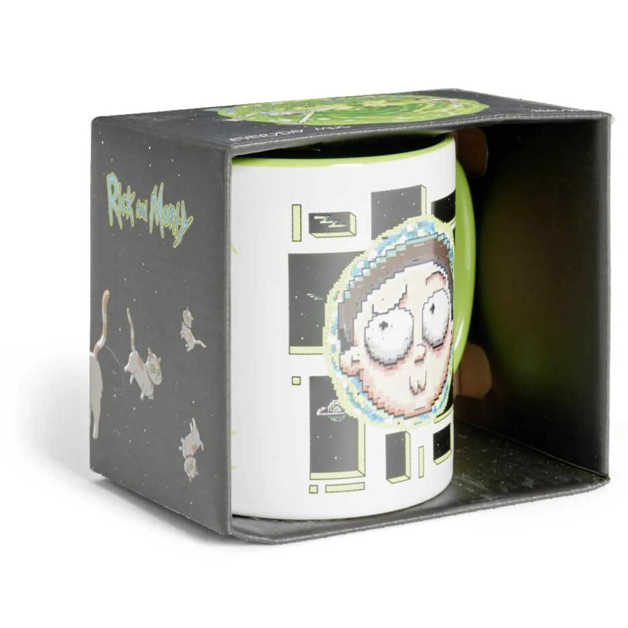 Mug Rick et Morty blanc et vert clair 315ml