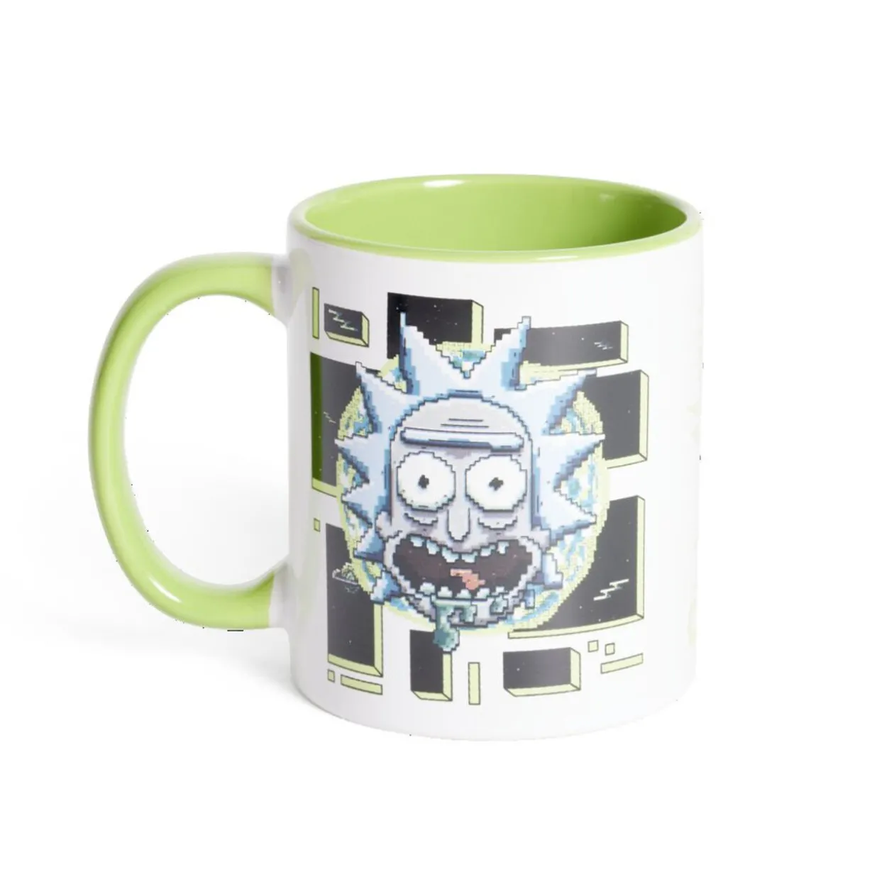 Mug Rick et Morty blanc et vert clair 315ml
