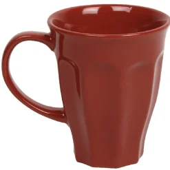 Mug rouge cotelé