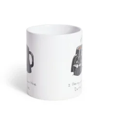 Mug Star Wars Dark Vador blanc et noir 315ml