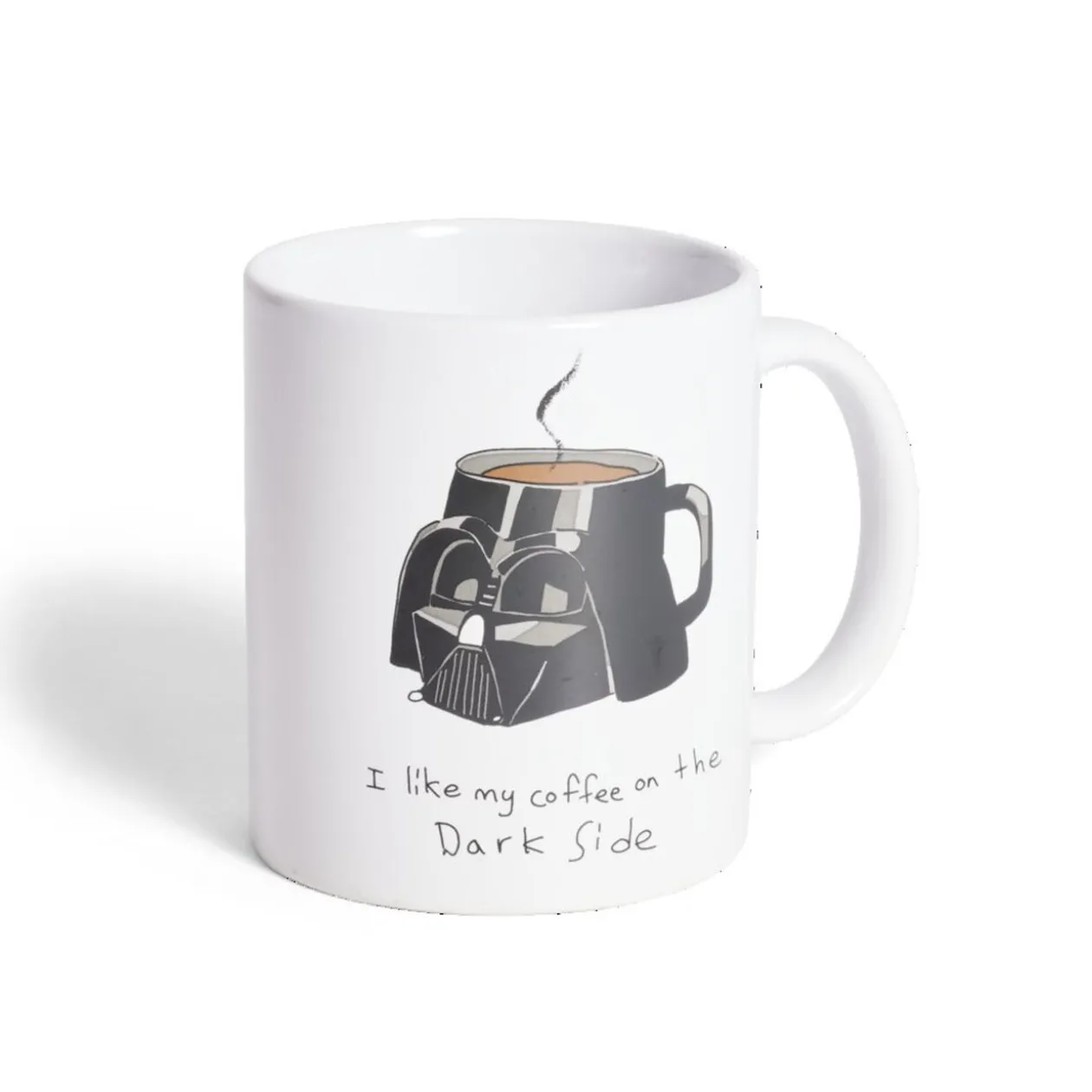 Mug Star Wars Dark Vador blanc et noir 315ml