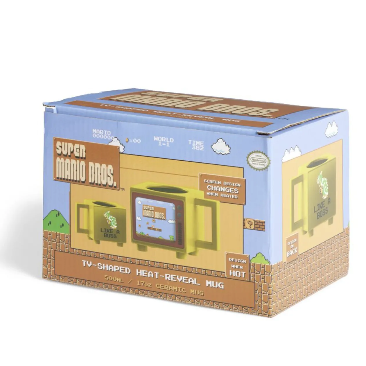 Mug thermoréactif Super Mario Bros jaune 500ml