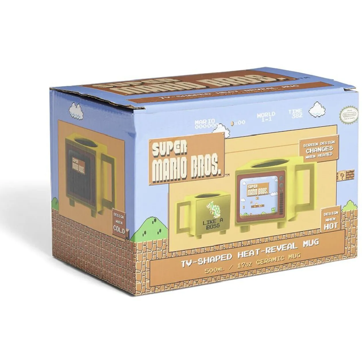 Mug thermoréactif Super Mario Bros jaune 500ml