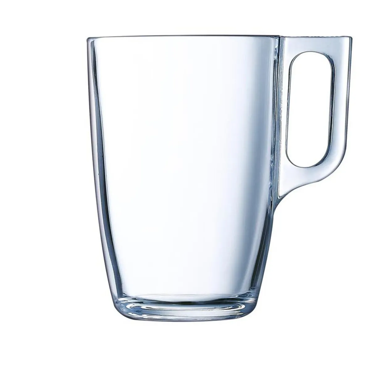Mug transparent en verre tempé lisse Luminarc 32cl