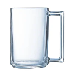 Mug transparent en verre trempé droit Luminarc 32 cl