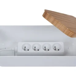 Multiprise 4 prises avec boîte de rangement