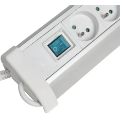 Multiprise 5 prises et 2 ports USB