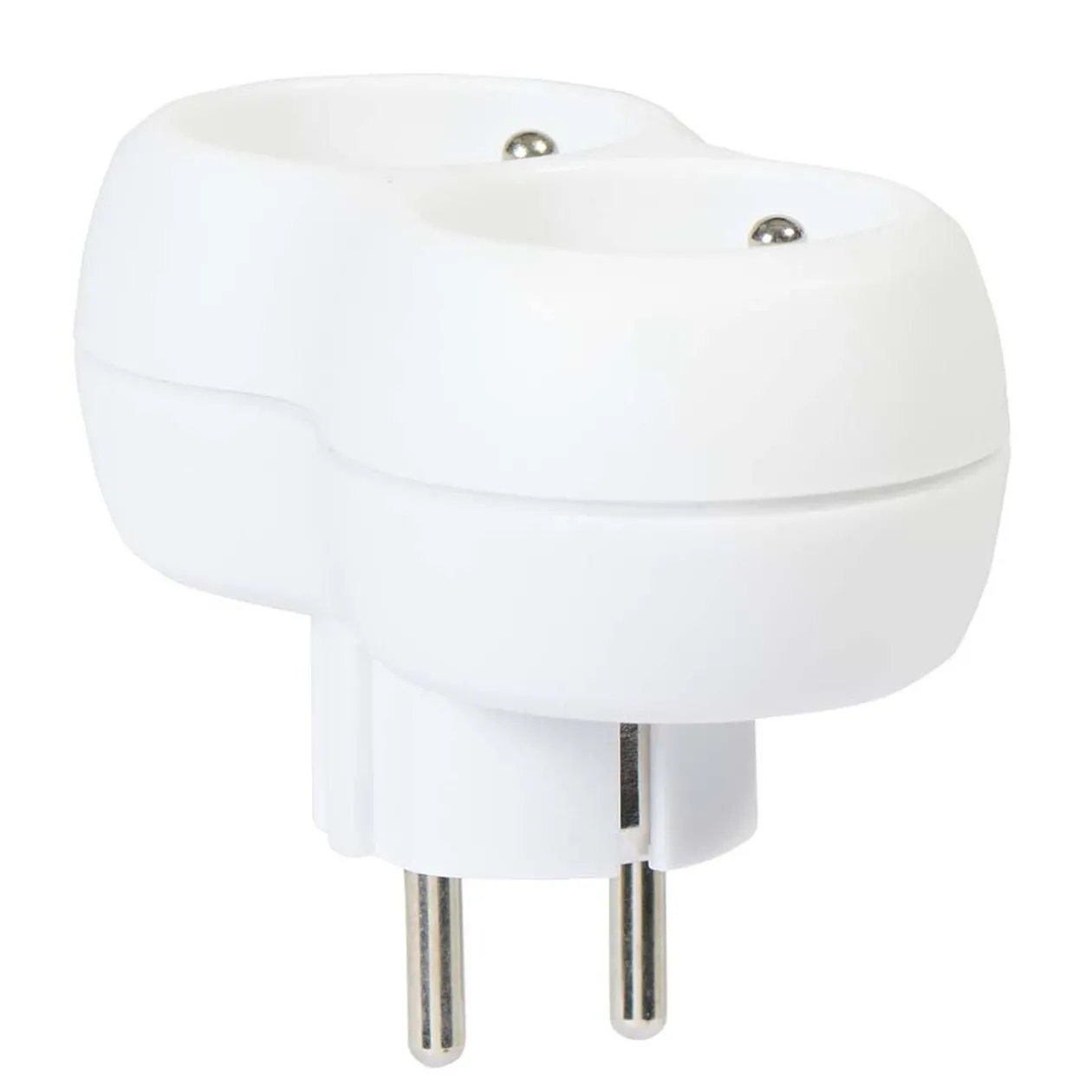Multiprise duplite blanche 2 prises