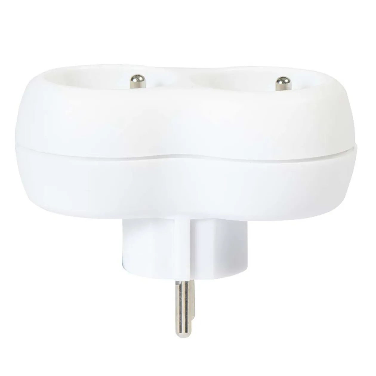 Multiprise duplite blanche 2 prises